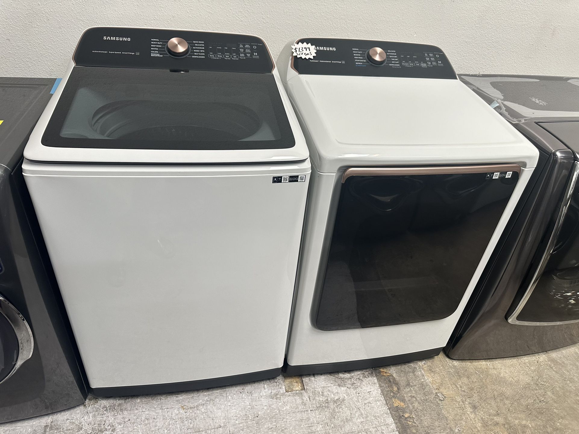 Samsung Washer And Gas Dryer New Open Box