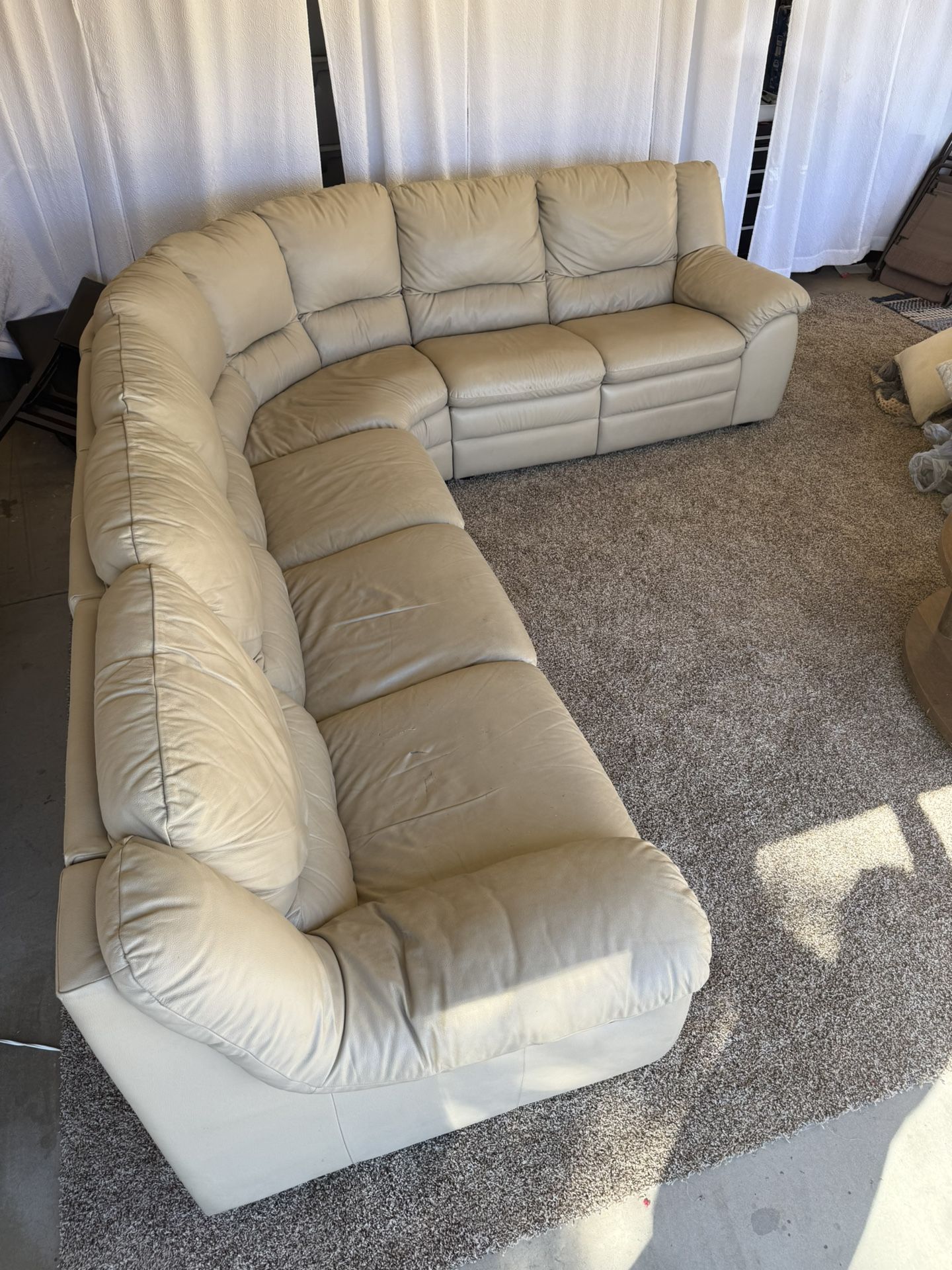Large Leather Couch.
