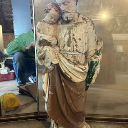 Statue Of Joseph With Baby Jesus