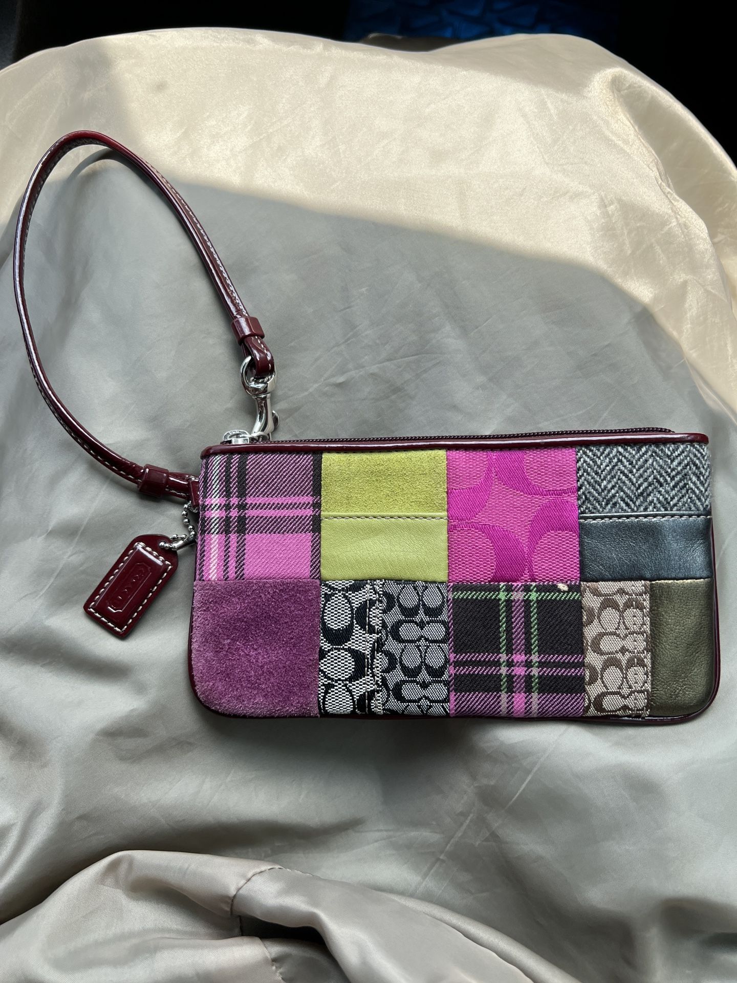 Vintage Coach Patchwork Wristlet