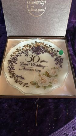 30 Years Pearl Wedding Anniversary Celebrity By Pesto Glass