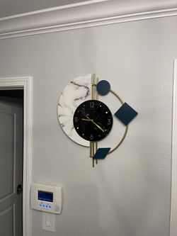 Wall Marble Look Wall Clock