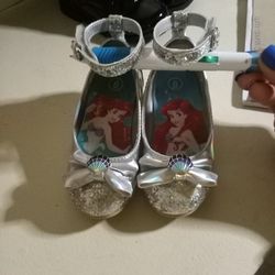 Hologram Disney Princess Ariel Heels LittLe Girls