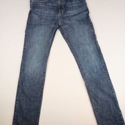 Levi's 510 Skinny Jeans Men's 20 Regular 30x30 Blue Denim Straight Leg Zip Up