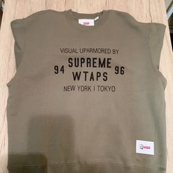 Supreme WATPS Crewneck Olive Green S