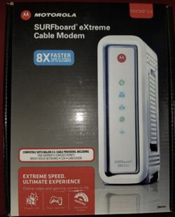Motorola surfboard 6141 Cable Modem xfinity Cox time/warner and more