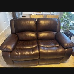 2 Piece Couch + side Table (with Lamp) + Center Table 