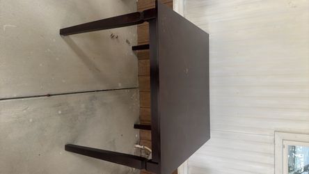 Square 3’7’’ dark brown table