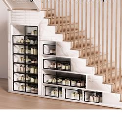 8 pack of shoe boxes storage New and already assembled $25 firm price pick up in Pomona