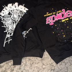 Sp5der Worldwide OG Web black Hoodie