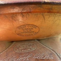 Billy cook roping saddle