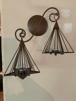 Tealight candle star wall hanging