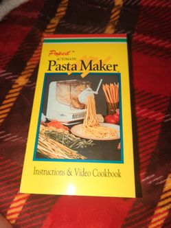 Popeil Automatic Pasta Maker VHS Instructions & Video Cookbook