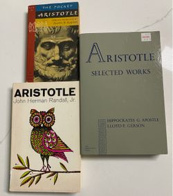 Aristotle Philosophy Book Lot – 3 Books Selected Works Vintage Classics