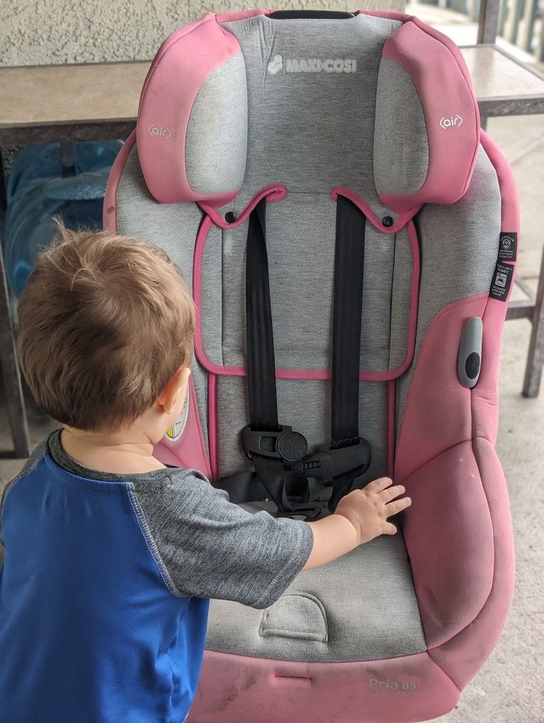 Pink/Gray Car seat 