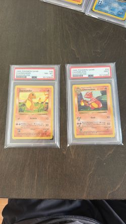 PSA 8-9 charmander/charmeleon Base Set Shadowless