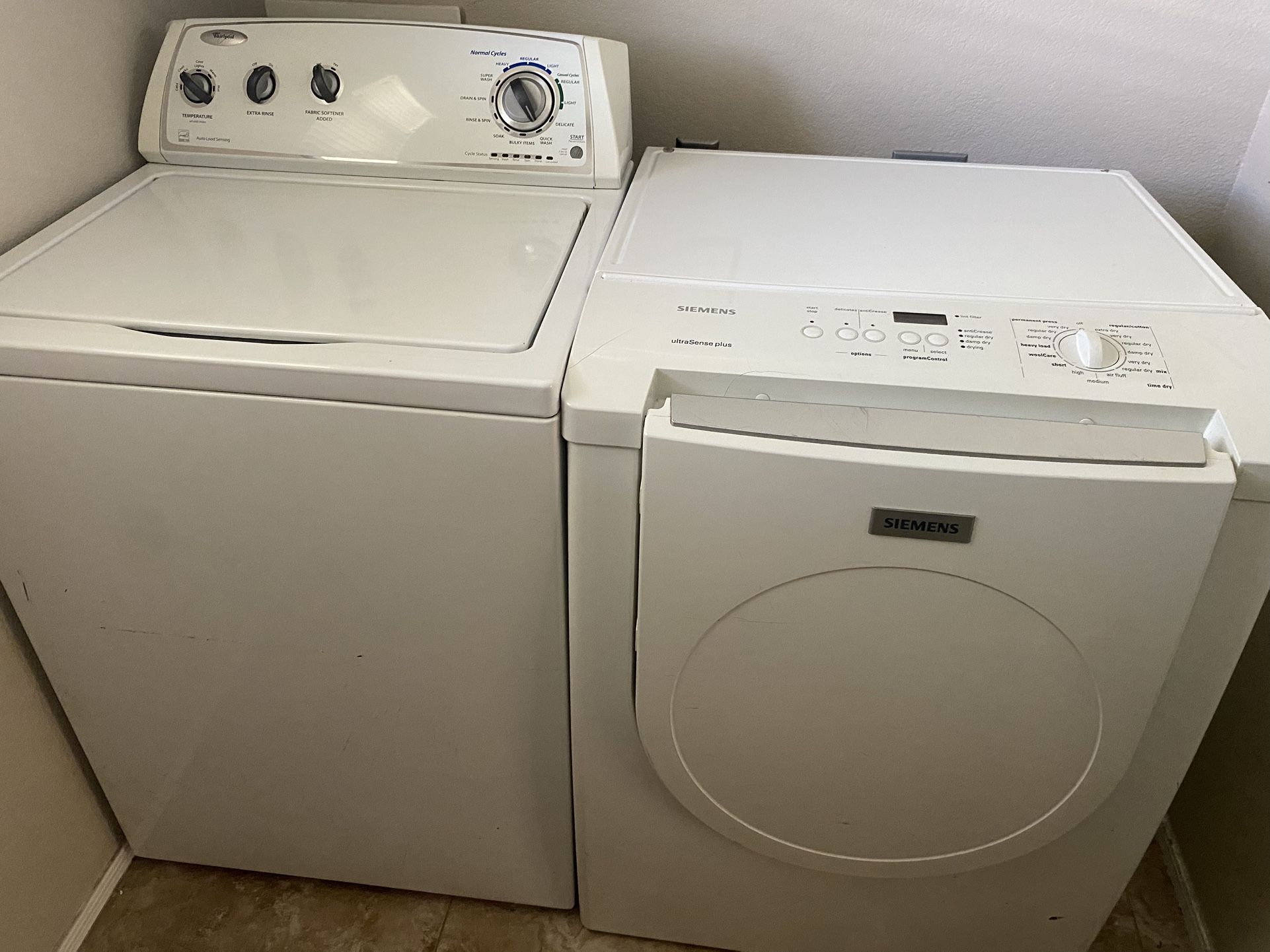 Washer & Electric Dryer
