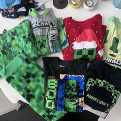 Lot Of Kids Minecraft Clothing Size Small - Medium- Large 