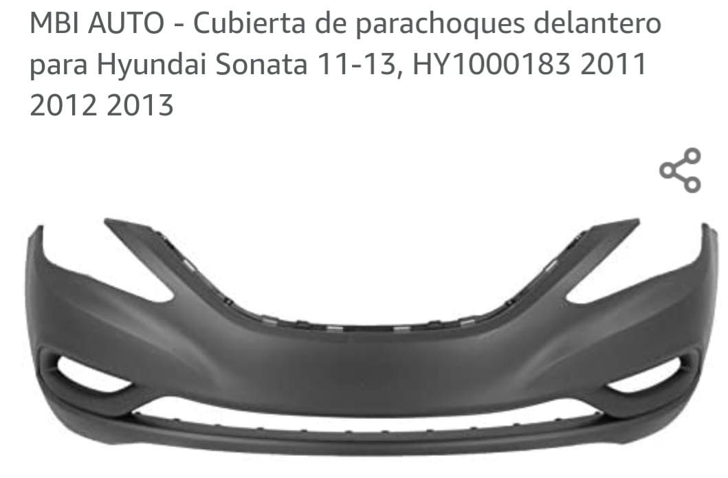 MBI Auto.cubierta De Parachoques Delantero Para HUNDAI SONATA.11-13 .HY1000183.2011-2012-2013.(NUEVO SU CAJA) for Sale FL OfferUp