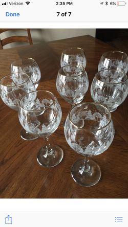 8 - 1980’s Arby’s Wine Glasses