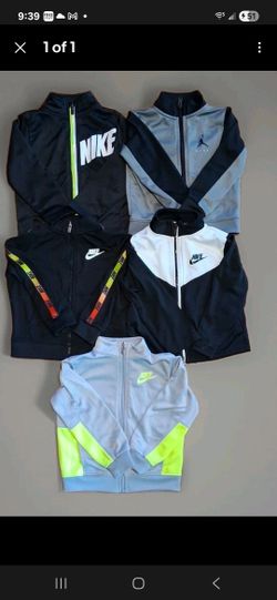 Set Of 5 Toddler Nike Track Jackets Size 24 Months