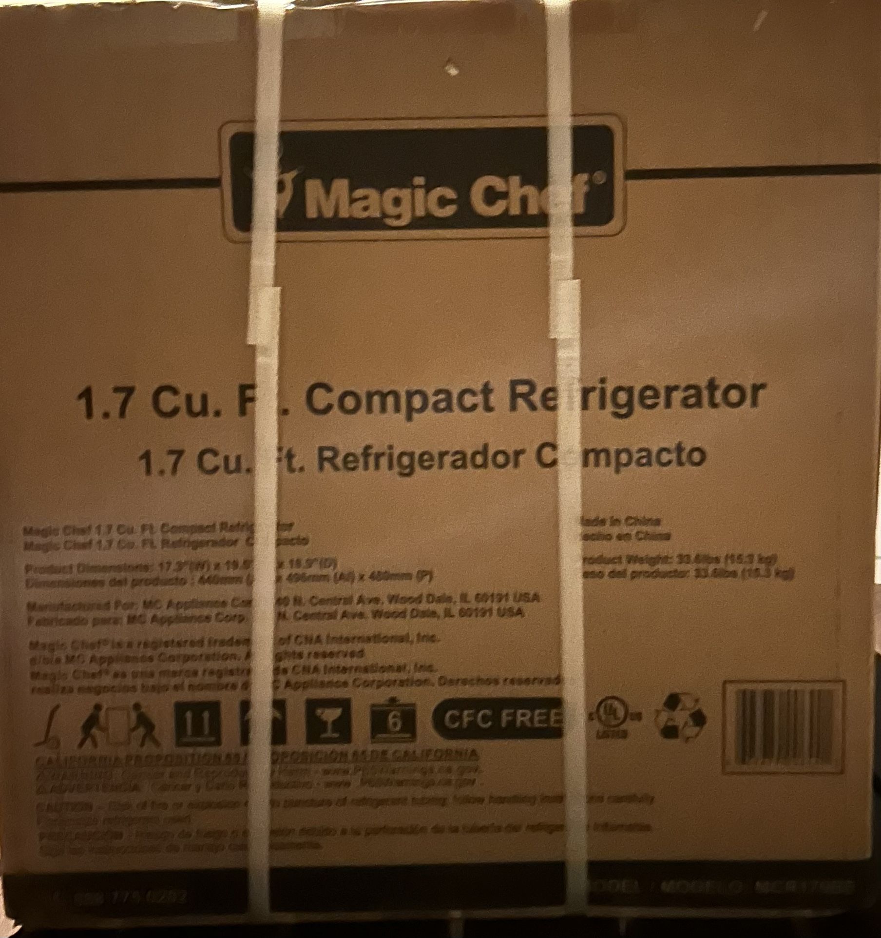 Magic Chef Refrigerator 