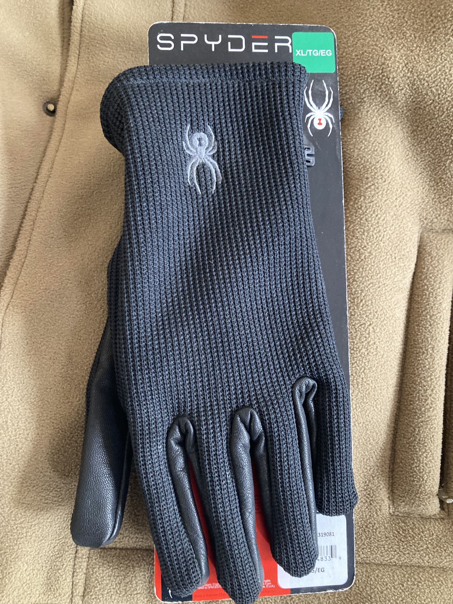 Spyder Leather Palm Gloves Xl