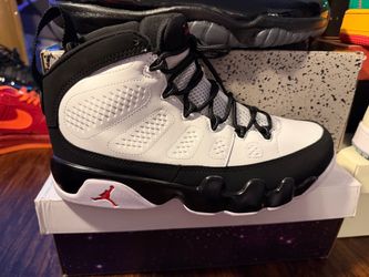 Air Jordan 9 Retro White Black Sneakers