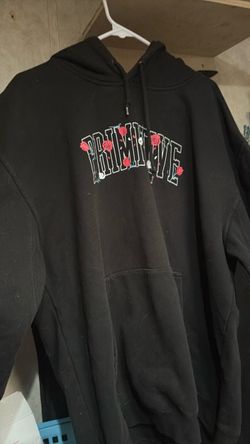 Primitive Skateboarding Floral Arch Logo Hoodie - Black - Large