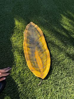 Large Ceramic Leaf Decorative Tray