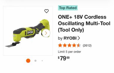 Ryobi ONE+ 18V Cordless Oscillating Multi-Tool