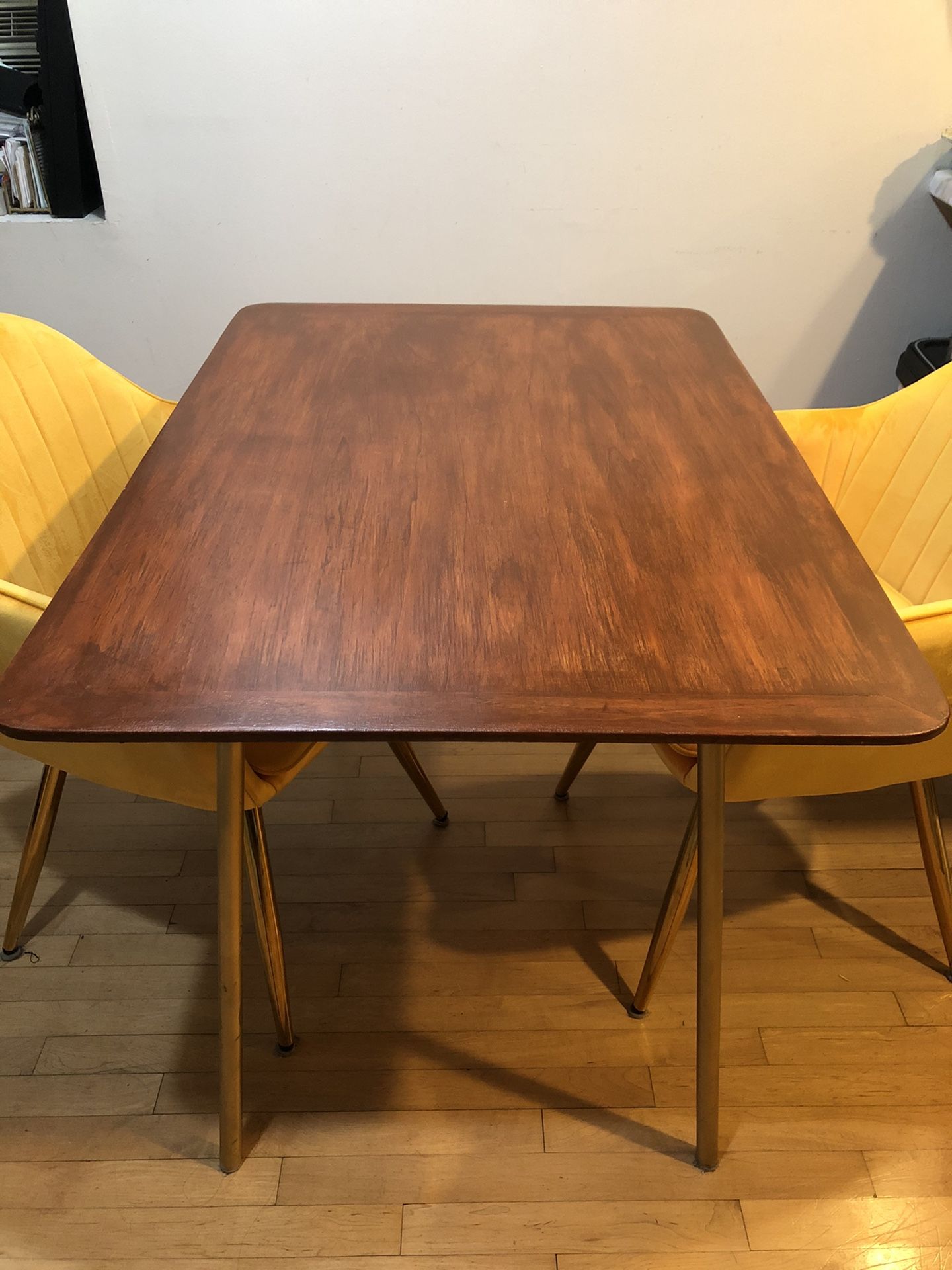 Mid-century Modern Dining Table and 2 Chairs