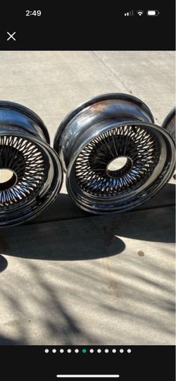 Set of 15”s wire wheels