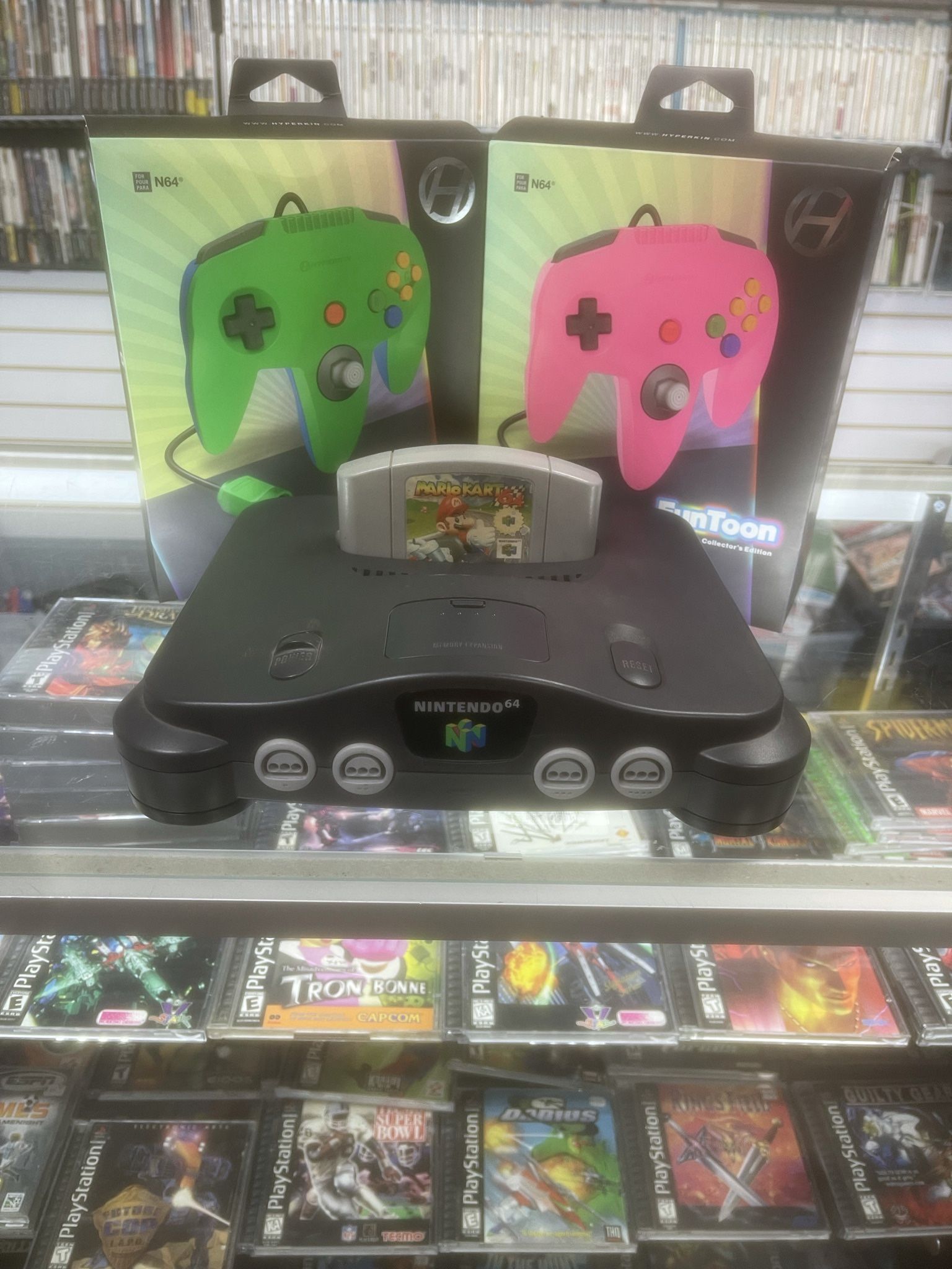 Nintendo 64 Mario Kart Controls Bundle $185 Gamehogs 11am 7pm