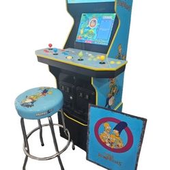The Simpsons by Arcade1Up w/ Stool and Sign! - Delivery Available