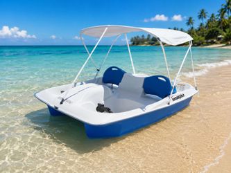 🚤☀️ SUN DOLPHIN SUN SLIDER 5-PERSON PEDAL BOAT W/CANOPY – ONLY $320! ☀️🚤