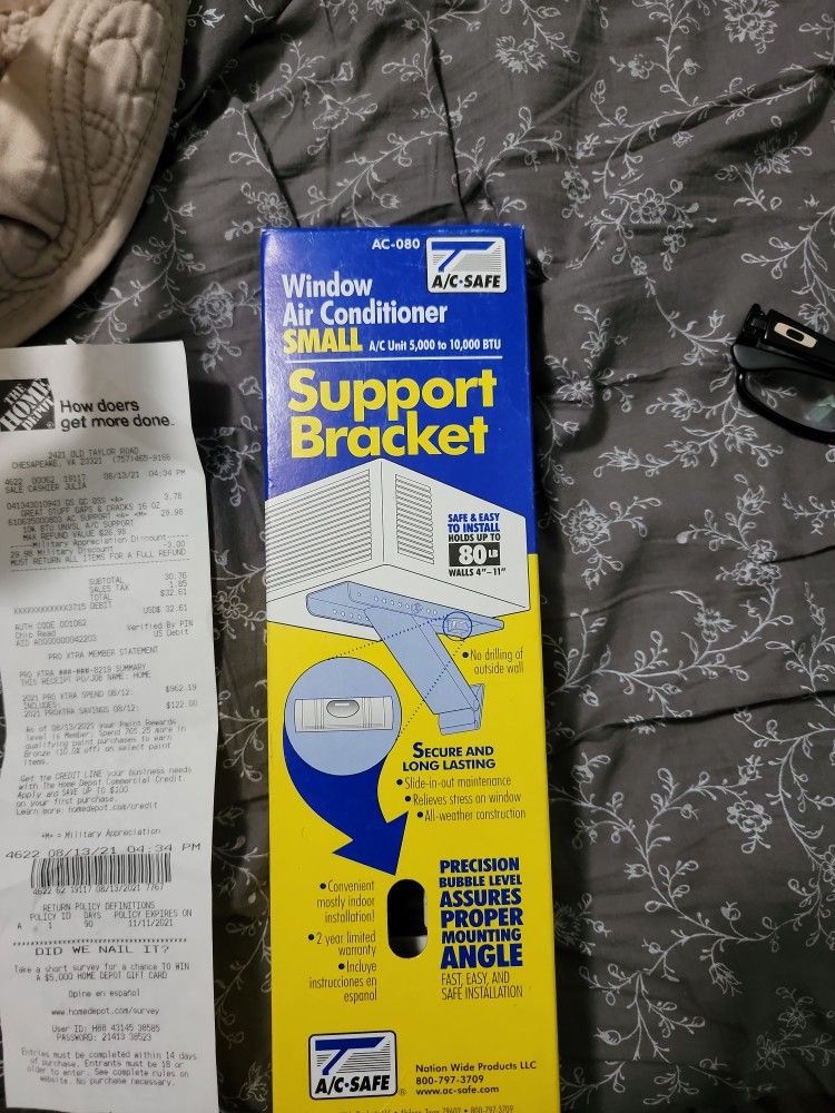 Window Unit Air Conditioner Support Bracket