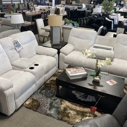 Reclining Sofa Loveseat $1,699! Easy Financing. 💙⭐️🏠 