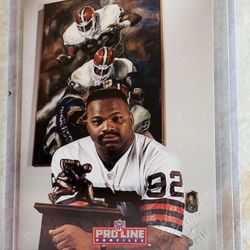NFL Pro Line Cleveland Browns Michael Dean Perry Autographed Insert Card