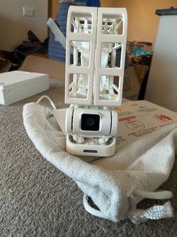 White Indoor Flying Drone Camera