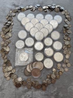 Silver Coin Collection – 348 Coins – Approx. 54.5 Troy Oz Fine Silver – Accepting Offers