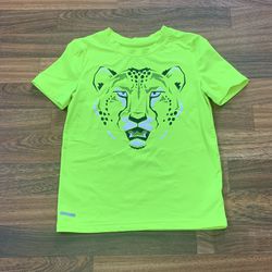 Jumping Beans Play Cool Boy's Top , Tiger Logo Size 5 Neon Yellow/Green
