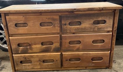 TV stand dresser with 6 drawers