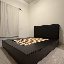 Black IKEA bed frame set