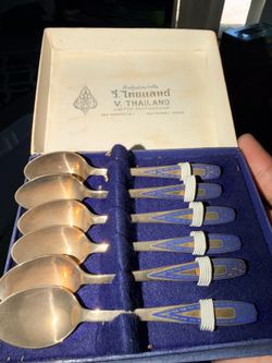 Vintage Thai Tea Spoons