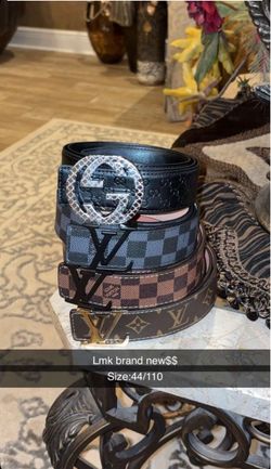 Louis Vuitton and Gucci belts size 44-110