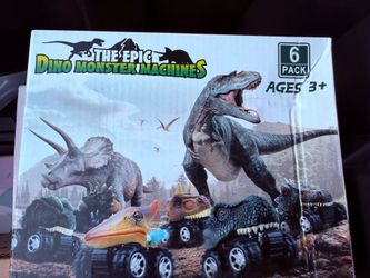 Kids trucks dinosaur