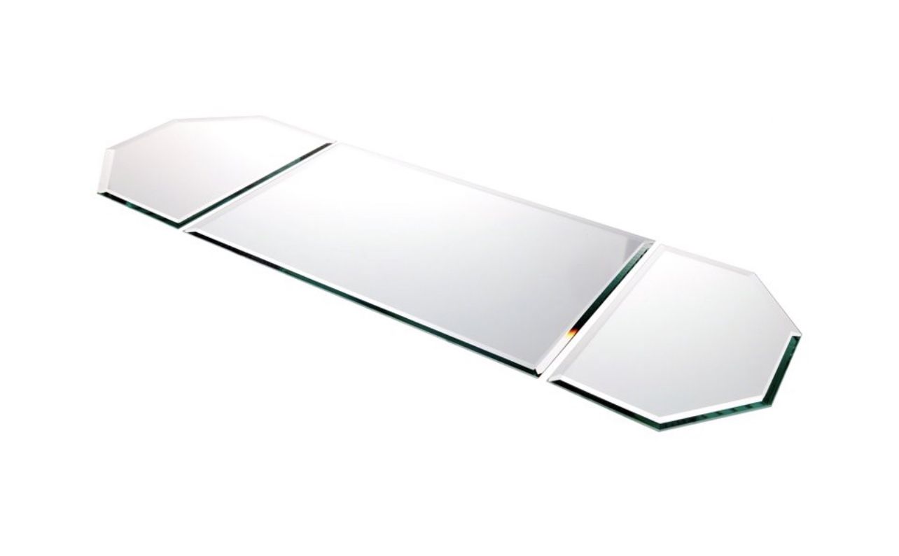 Glass Table Runner and 12 Piece Candle Holder