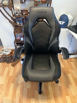 STAPLES Emerge Vortex Bonded Leather Ergonomic Gaming Chair with Lumbar Support
