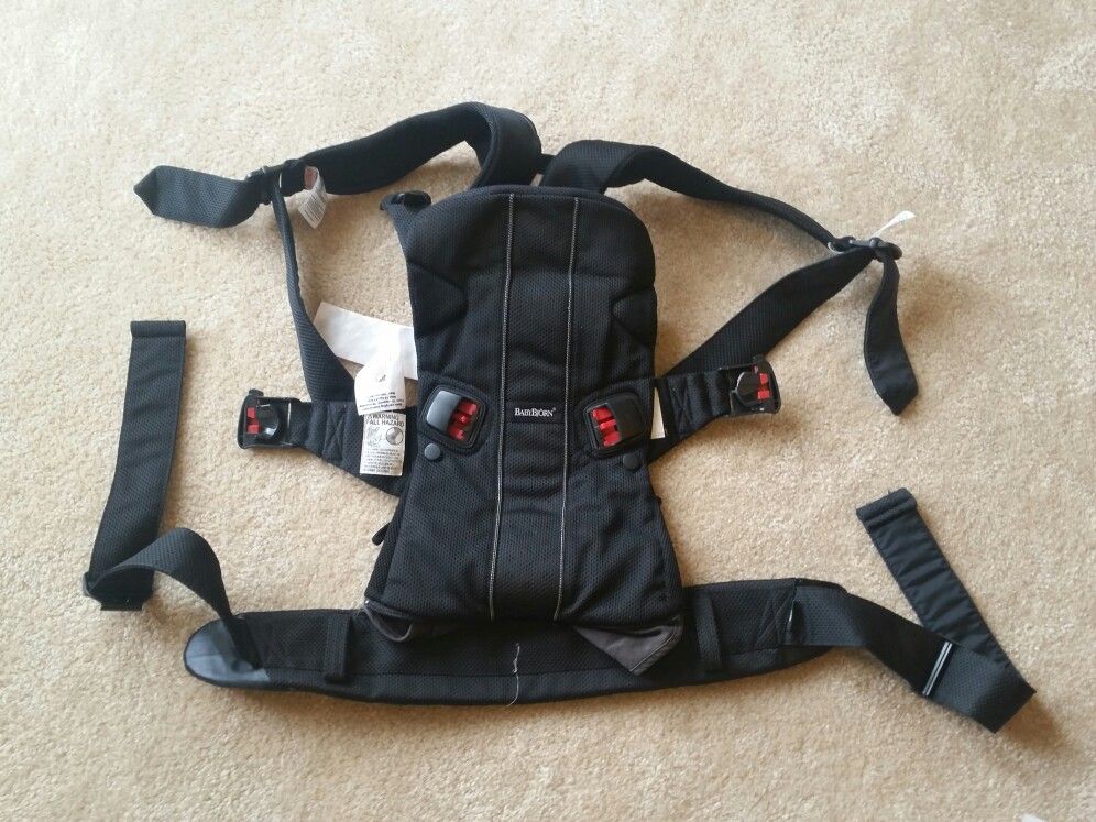 Baby Bjorn infant carrier.